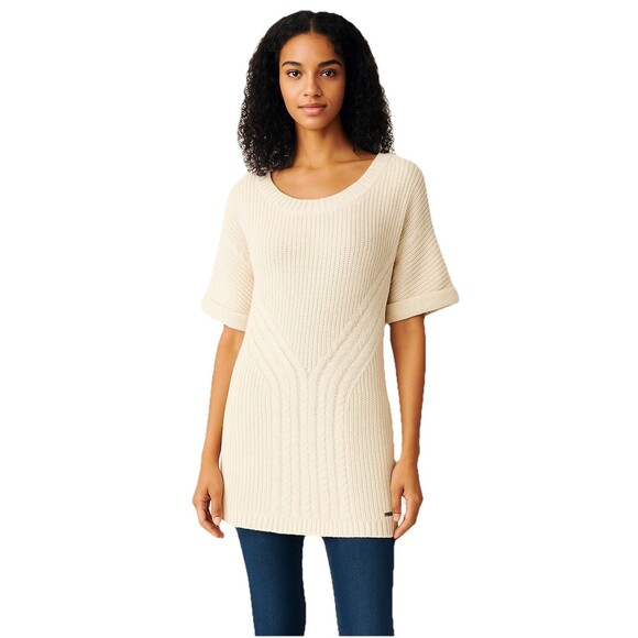 Calvin Klein Jeans Tunic Sweater NWT Small Ivory Classic - Picture 1 of 10